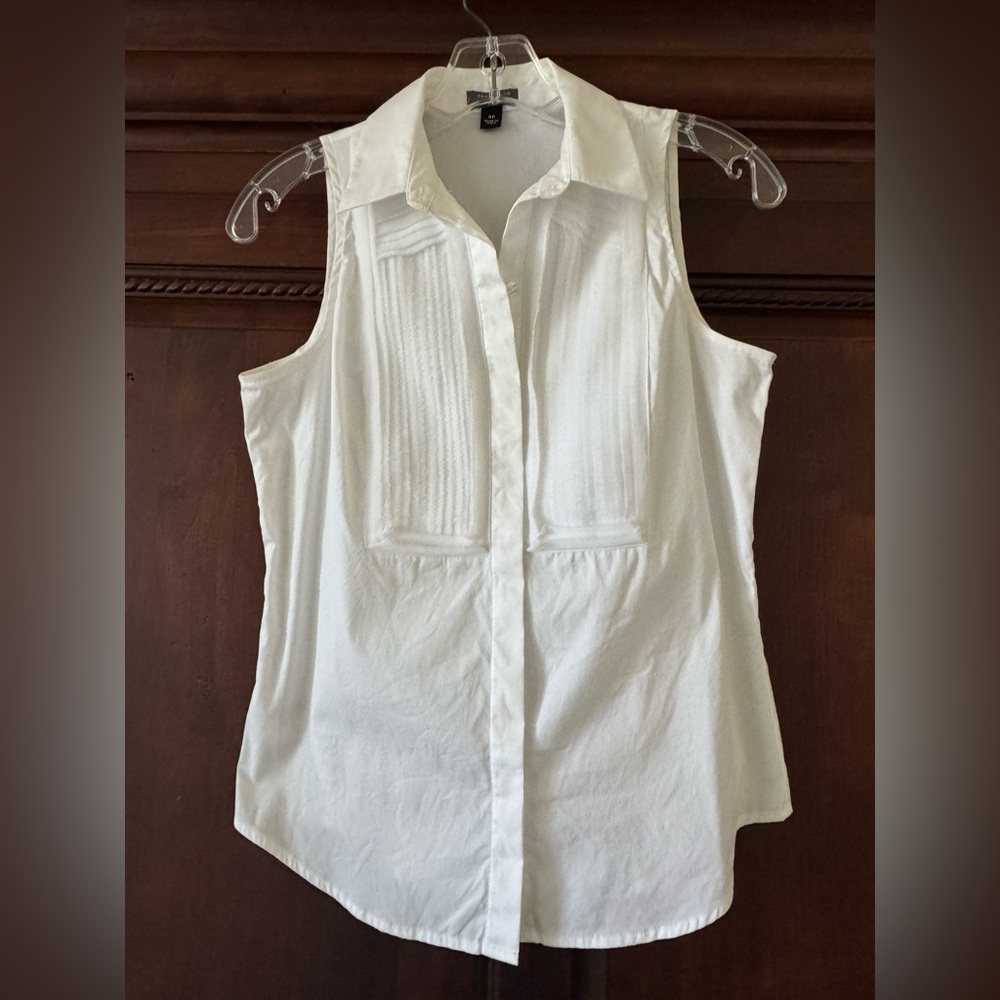 Ann Taylor sleeveless button-down Shirt - Picture 6 of 10